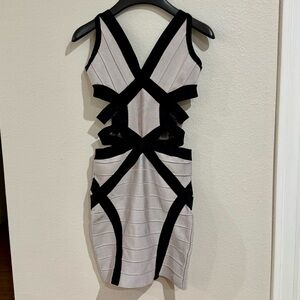 Bandage Contouring Mini Cut Dress